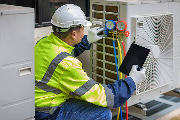 Professional Hvac Maintenance technician working in Rowley, MA